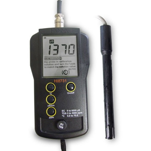 Hasil gambar untuk HI 8730 Portable EC, TDS And Temperature Meter